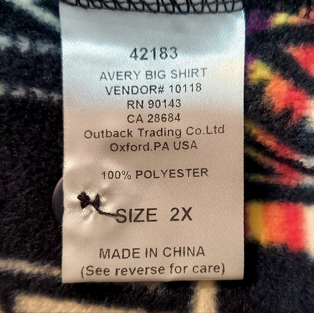 Outback Trading Company Avery Big Shirt Size 2X - Picture 4 of 6